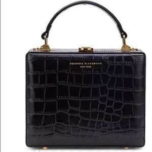 Special Edition Brandon Blackwood Croc Embossed Trunk Bag